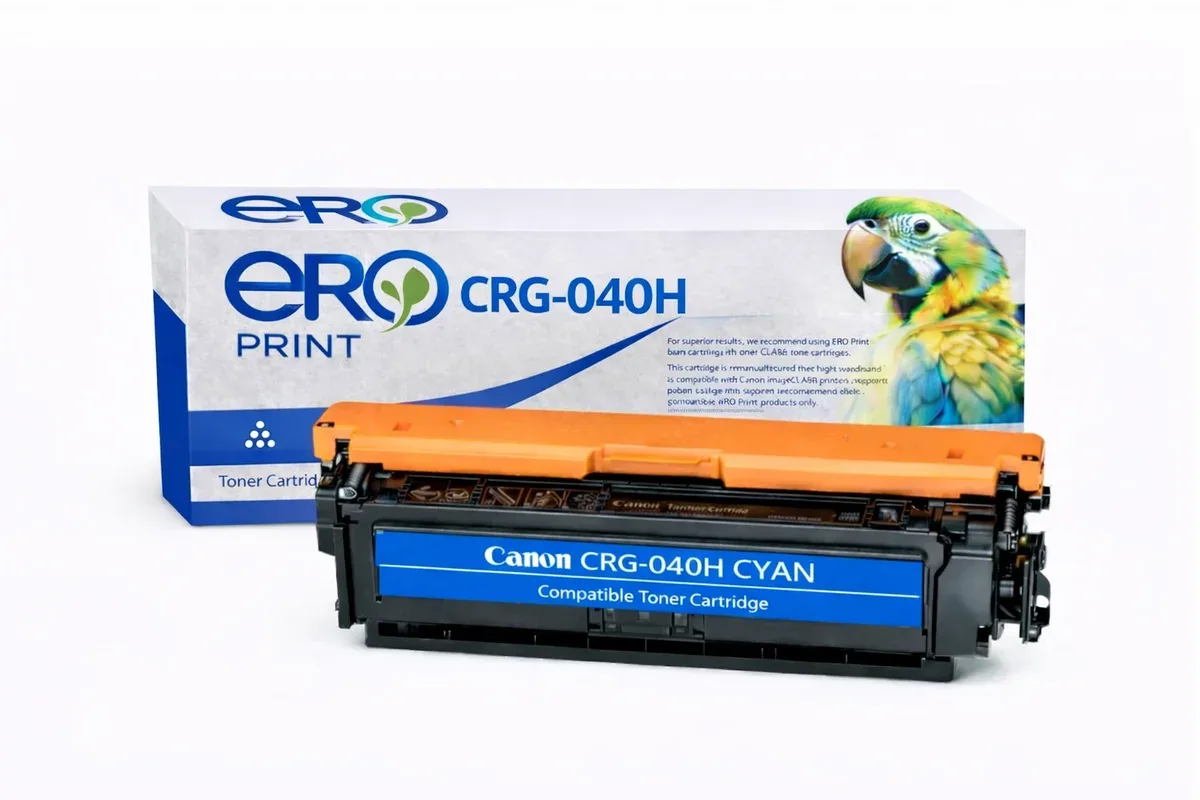 Canon 040HC Çipli Mavi Muadil Toner