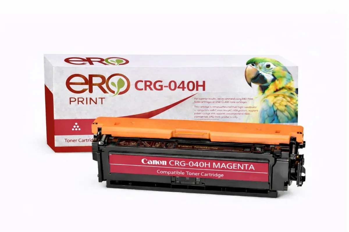 Canon 040HM Çipli Kırmızı Muadil Toner