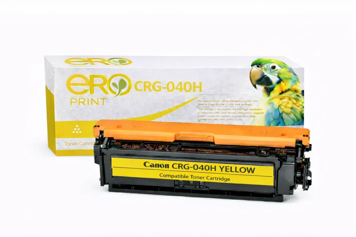 Canon 040HY Çipli Sarı Muadil Toner