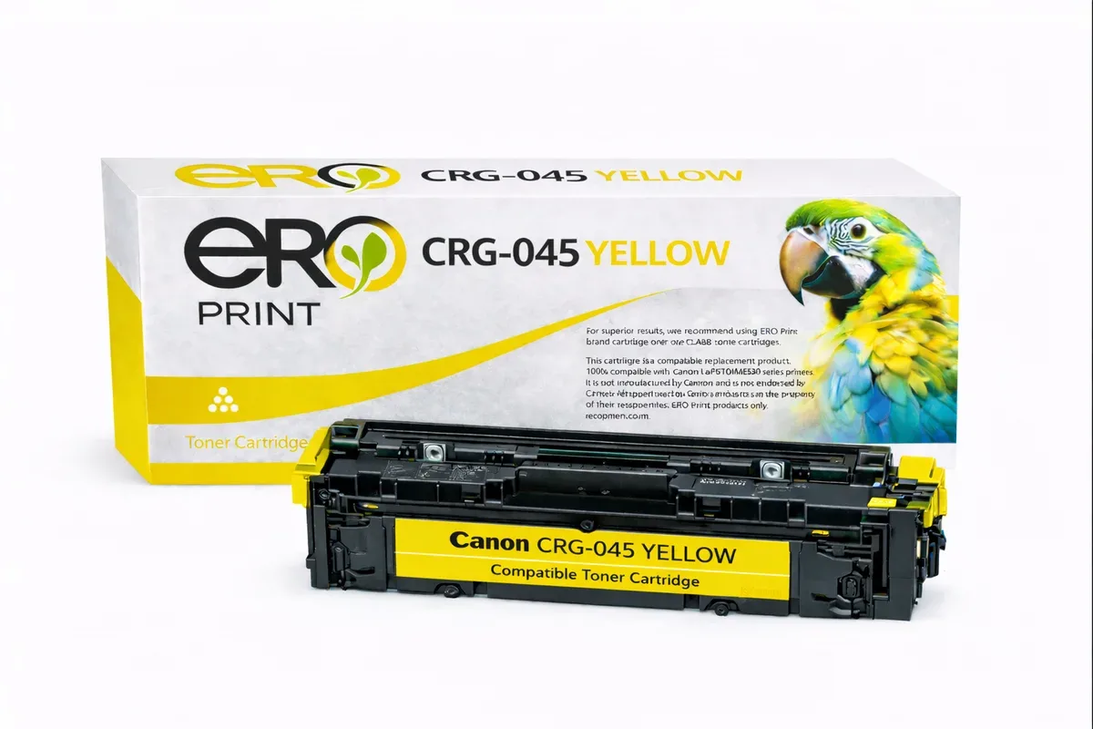 Canon 045Y Çipli Sarı Muadil Toner