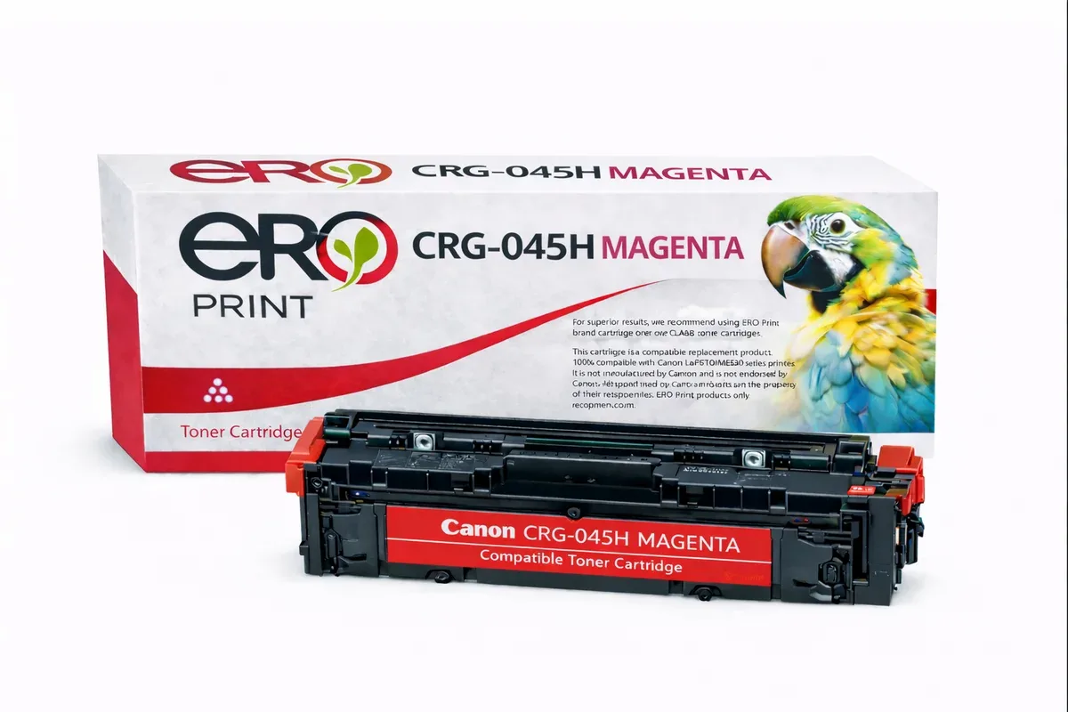 Canon 045HM Çipli Kırmızı Muadil Toner