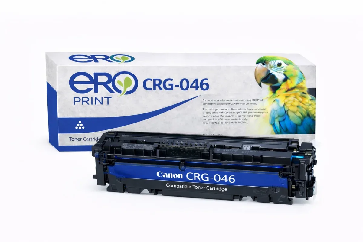 Canon 046C Çipli Mavi Muadil Toner