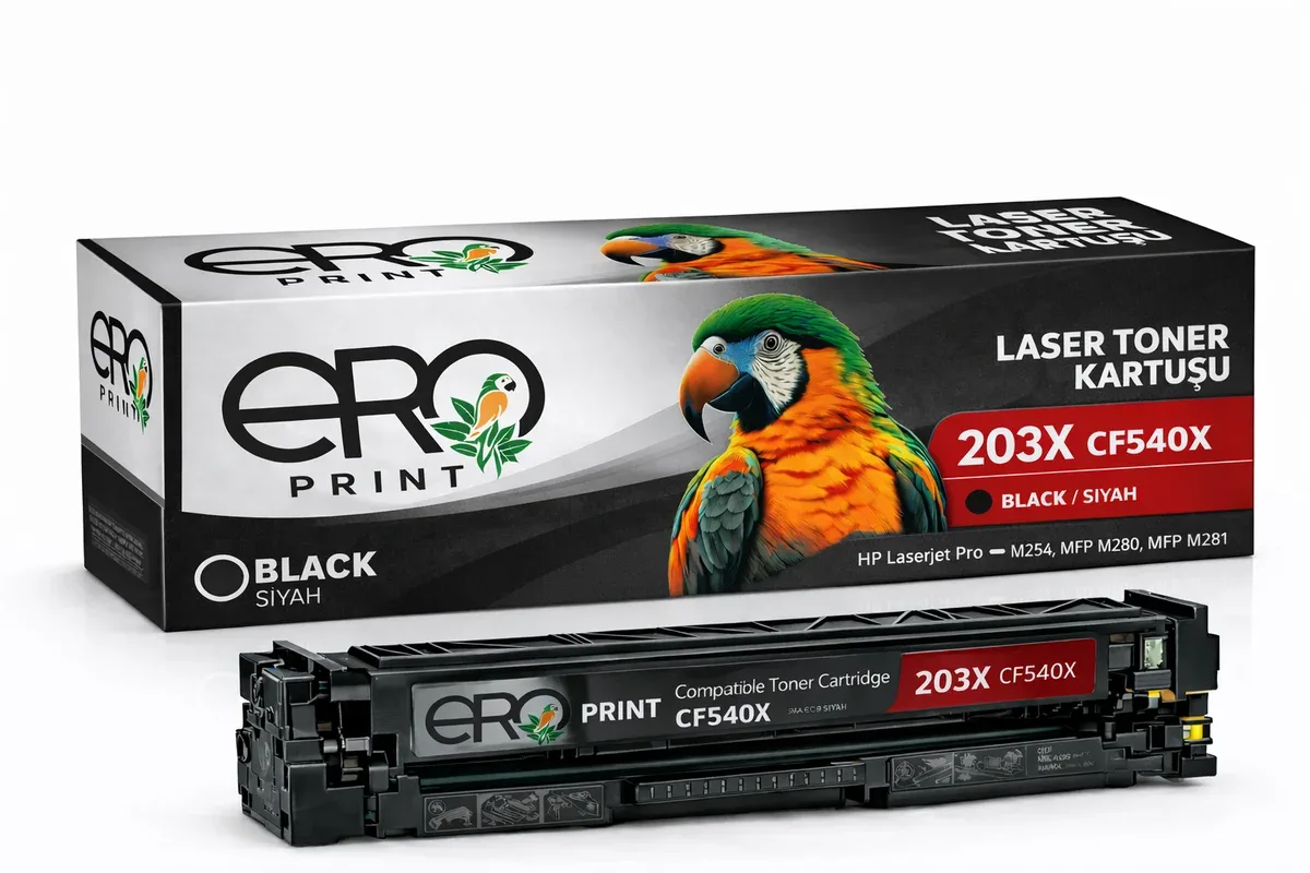 HP CF540X - 203X | HP Color LaserJet Pro M254 Siyah Muadil Toner