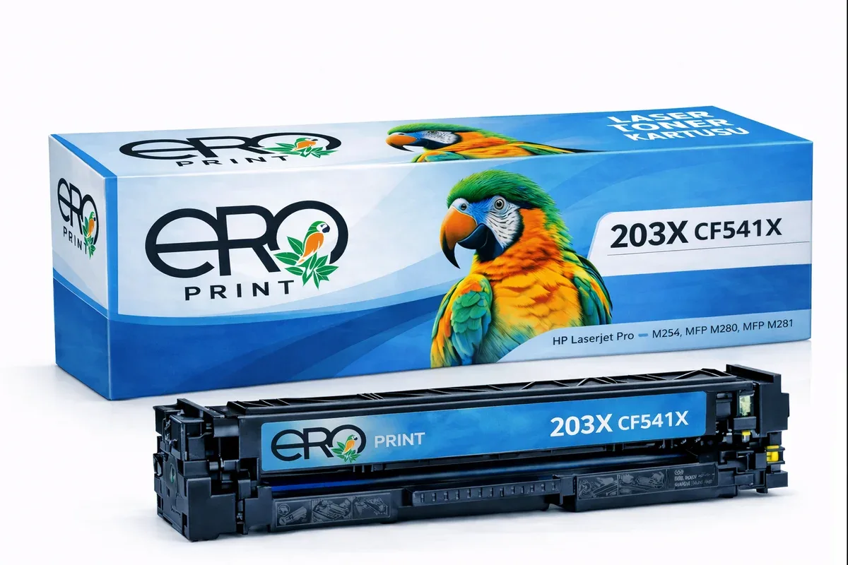 HP CF541X - 203X | HP Color LaserJet Pro M254 Mavi Muadil Toner