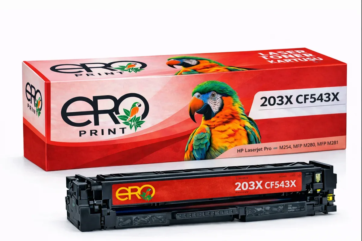HP CF543X - 203X | HP Color LaserJet Pro M254 Kırmızı Muadil Toner