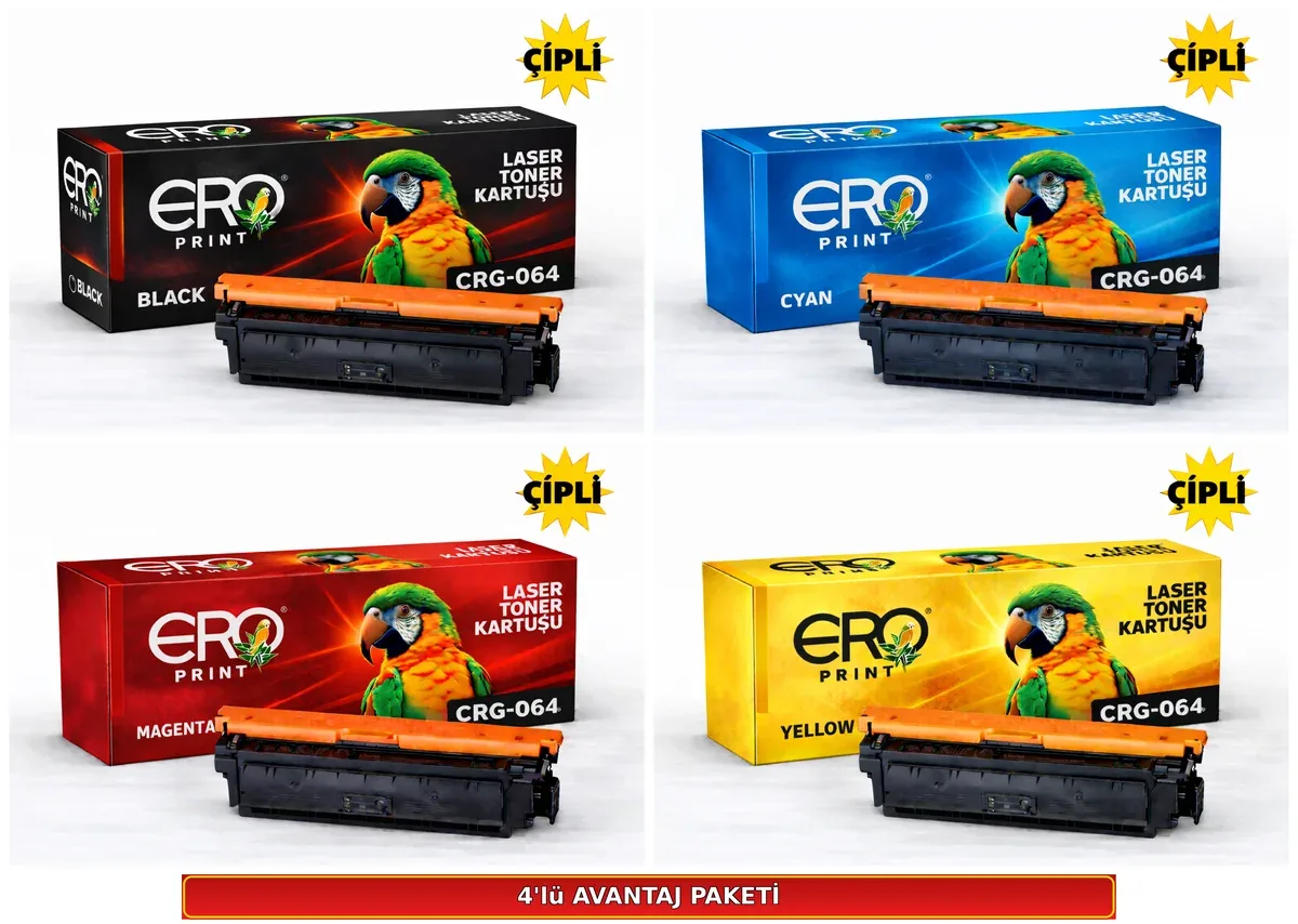 Canon CRG-064 Muadil Toner - 4 Renk set