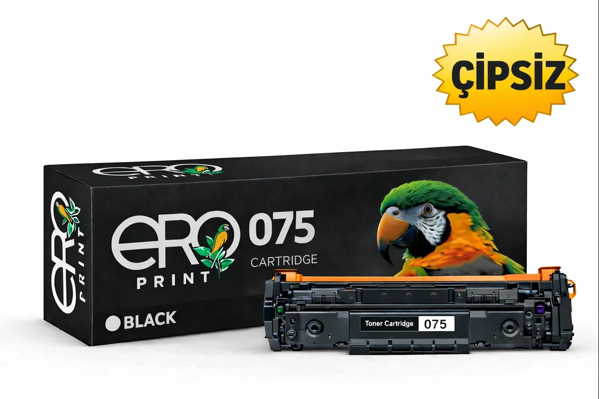 Canon CRG-075BK Çipsiz Muadil Toner