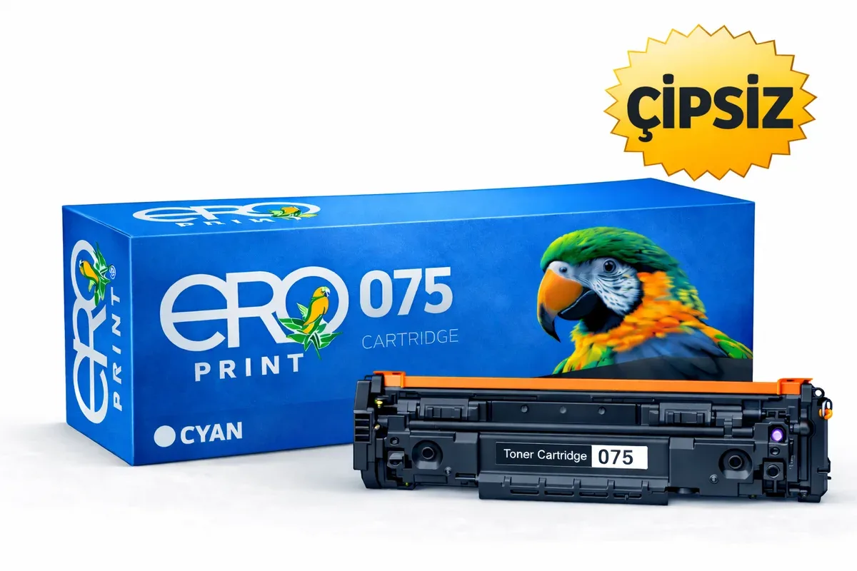 Canon CRG-075C Çipsiz Muadil Toner