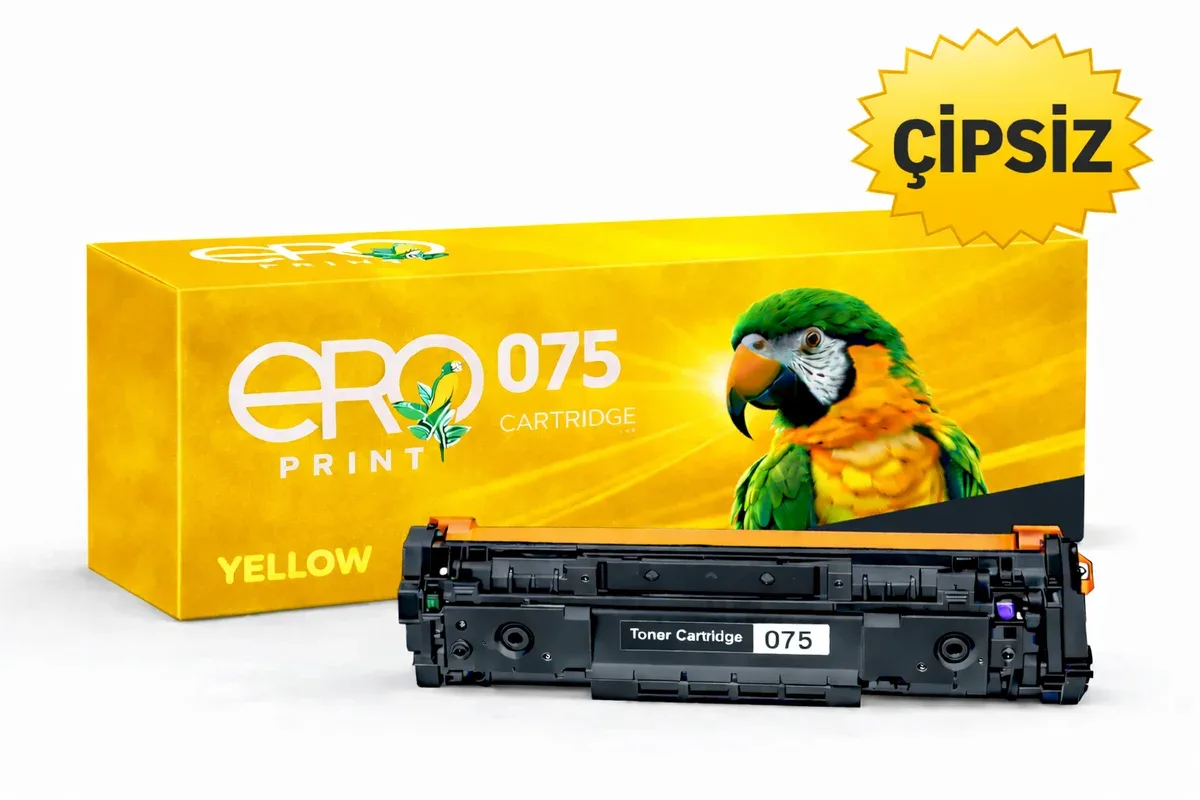 Canon CRG-075Y Çipsiz Muadil Toner