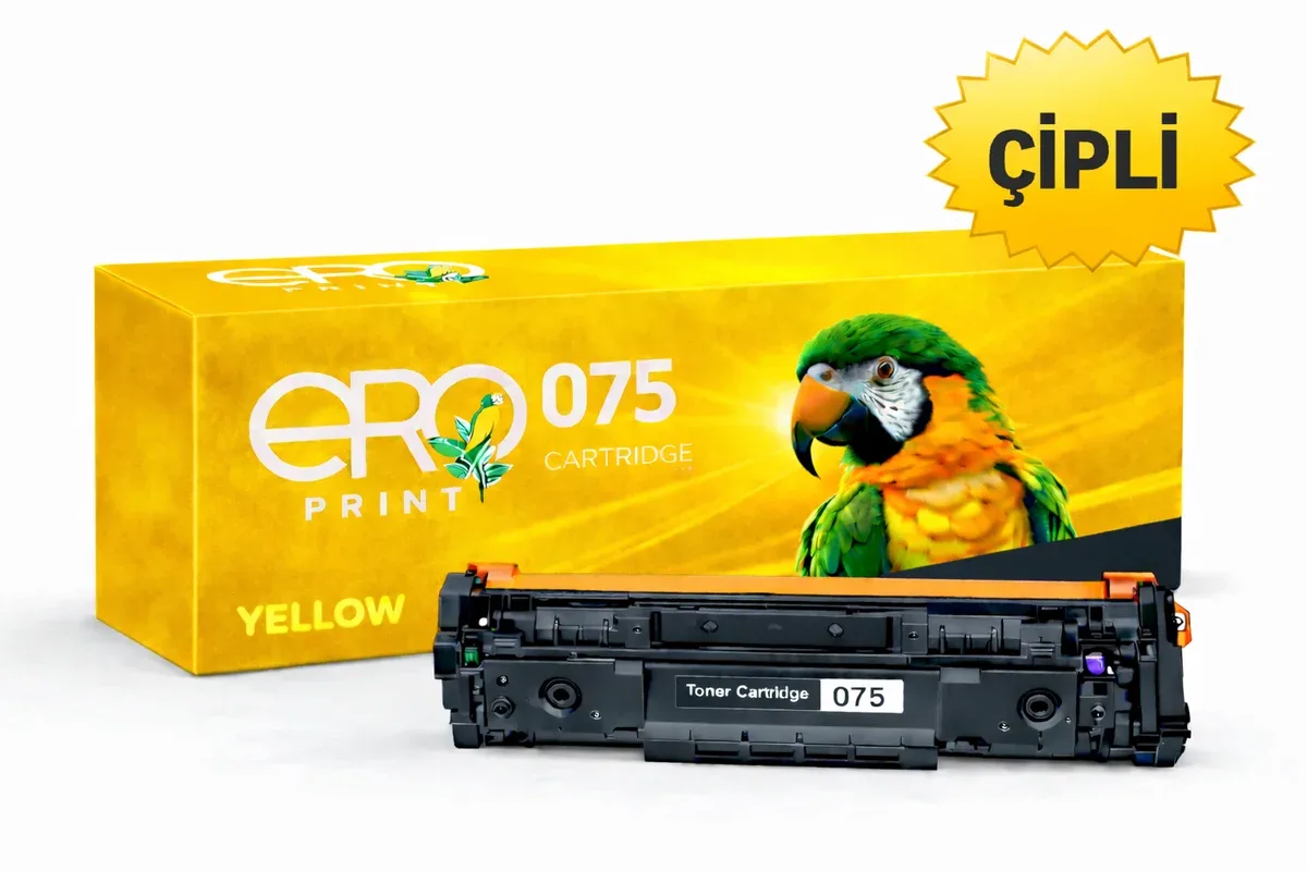 Canon CRG-075Y Çipli Muadil Toner