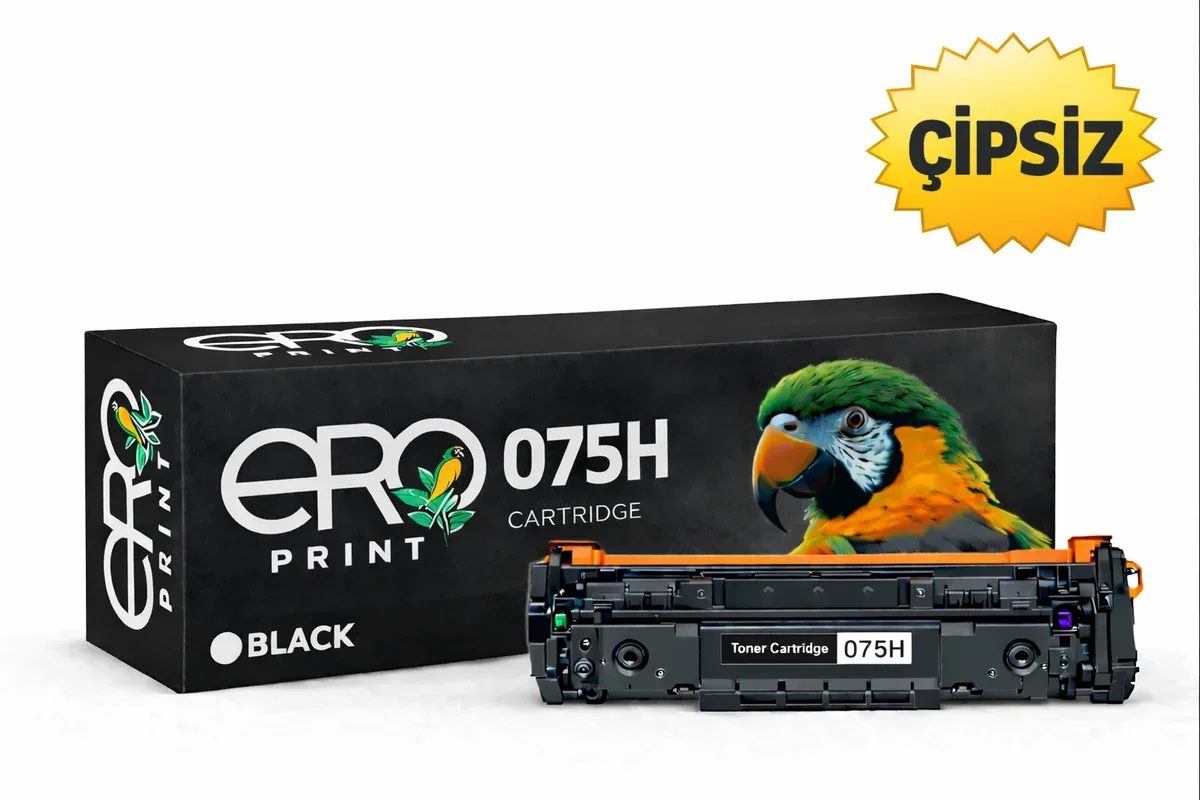 Canon CRG-075HBK Çipsiz Muadil Toner