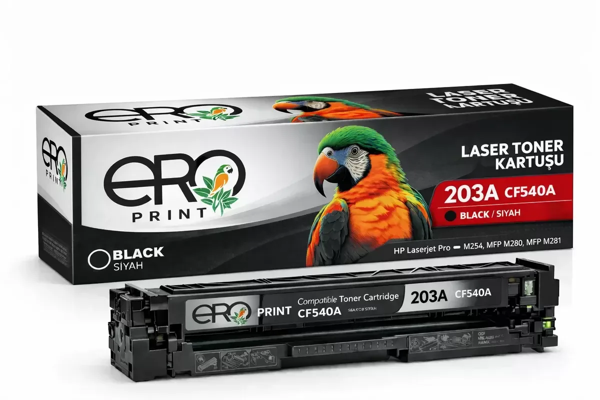 HP CF540A (203A) Siyah Muadil Toner
