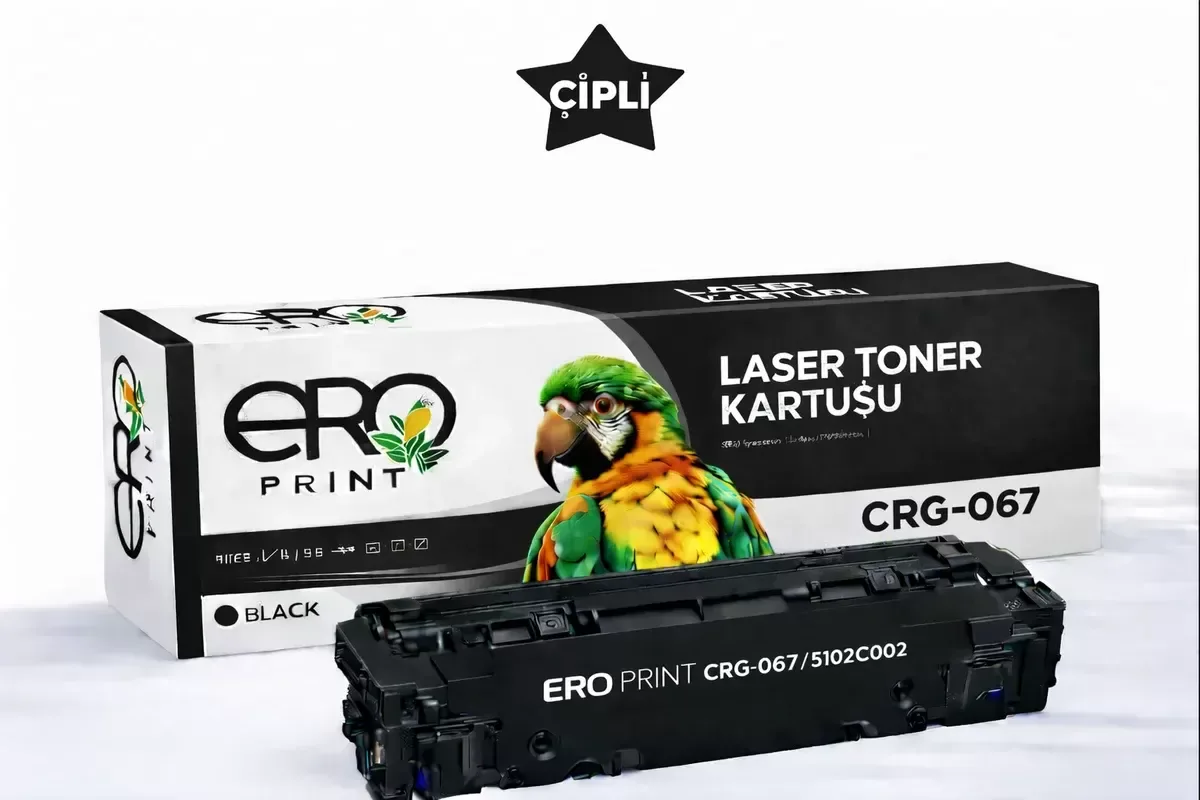 Canon CRG067BK Çipli Siyah Muadil Toner