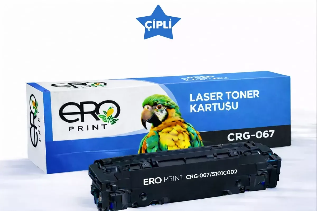 Canon CRG067C Çipli Mavi Muadil Toner