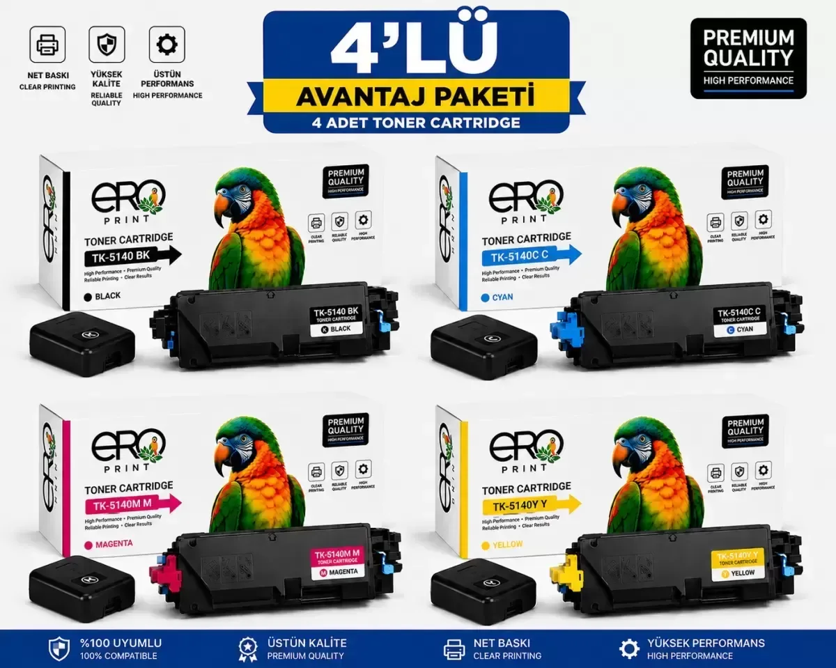 Kyocera ECOSYS M6030 Muadil Toner - 4 Renk Set