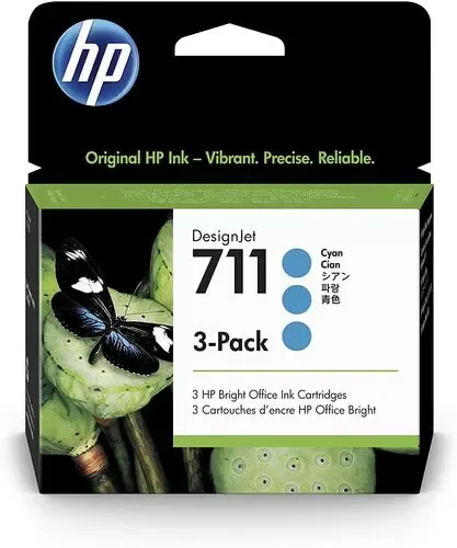 HP CZ134A (711) Mavi Orjinal Kartuş 3lü Paket - DesignJet T120 (T2834)A