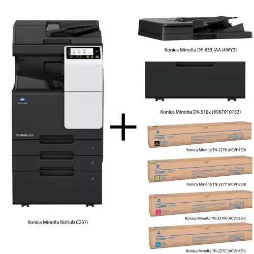 Konica Minolta Bizhub C257i Çok Fonksiyonlu Renkli Lazer Yazıcı